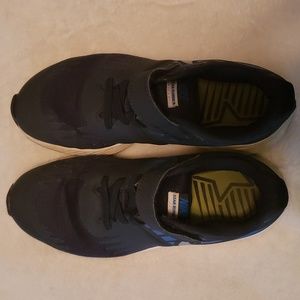 Navy Blue and Light Blue Nike with velcro strap